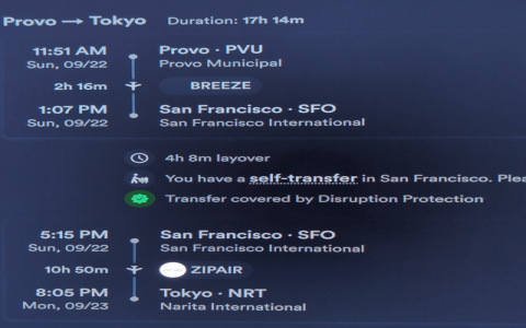 tokyo flights from sfo