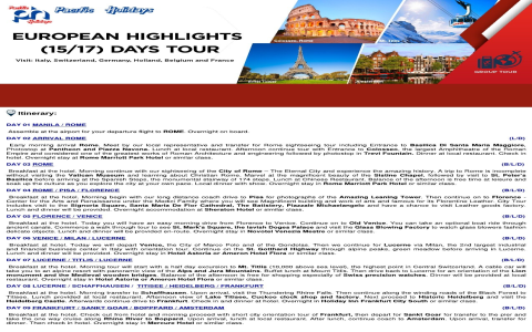 package holidays to europe