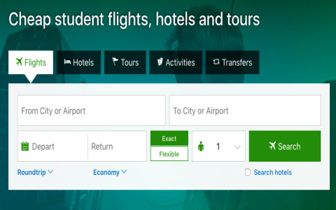 book flight student discount