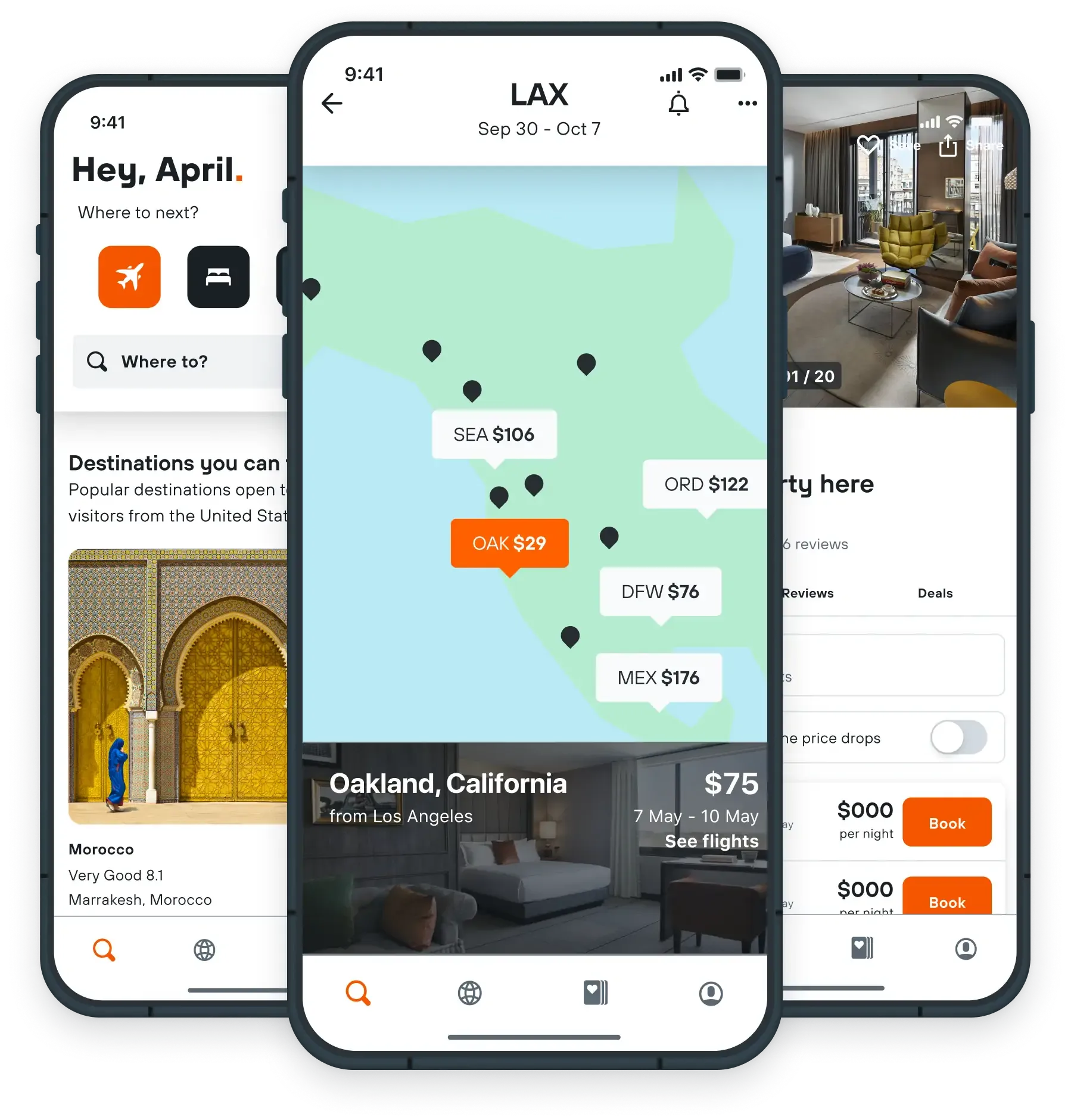 kayak flights explore