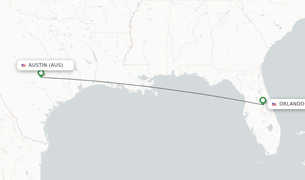 austin to orlando flights
