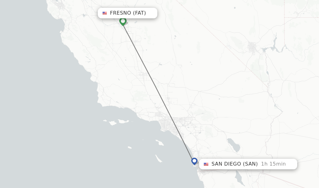airfare from fresno to san diego
