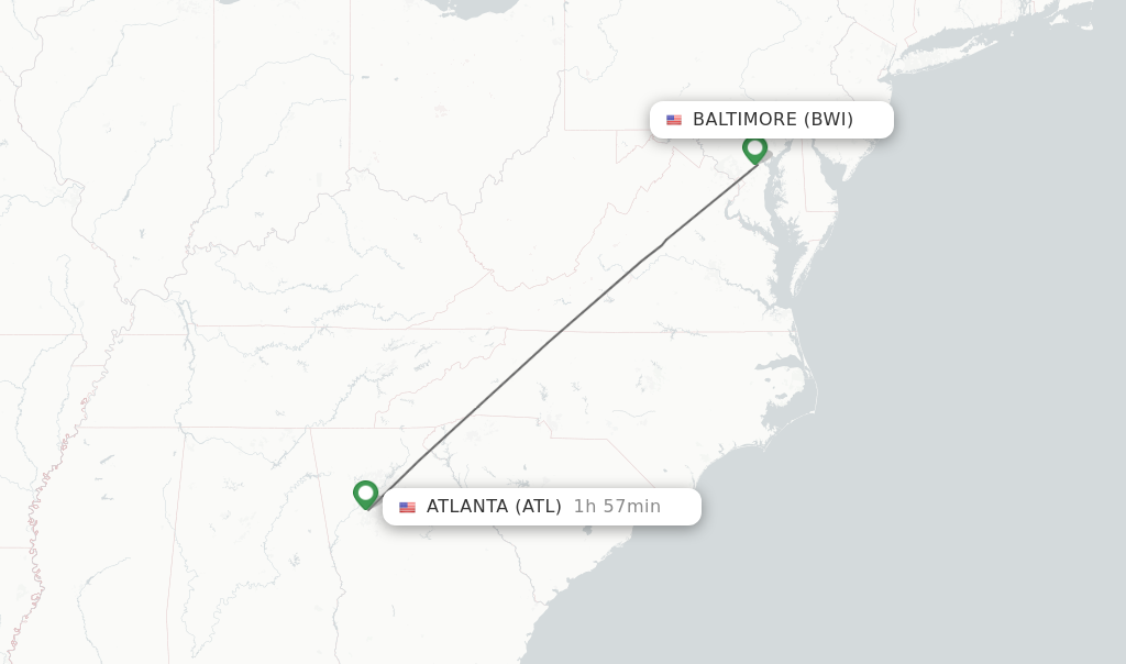 airfare baltimore to atlanta