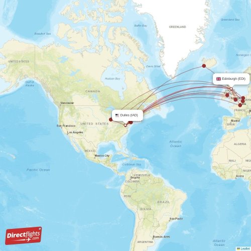 washington dulles to london