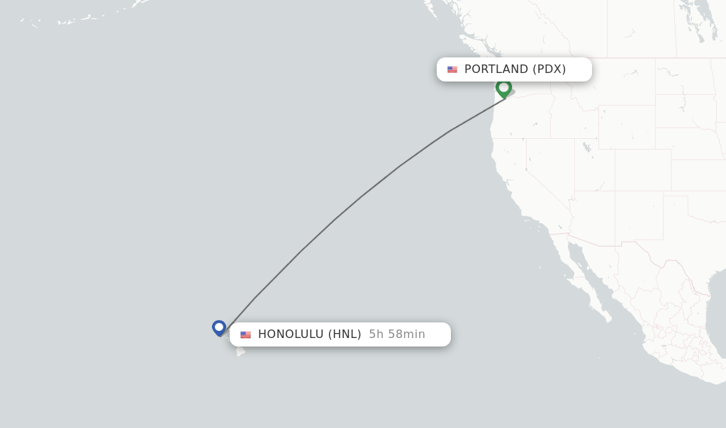pdx to hnl