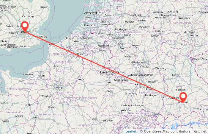 london to munich