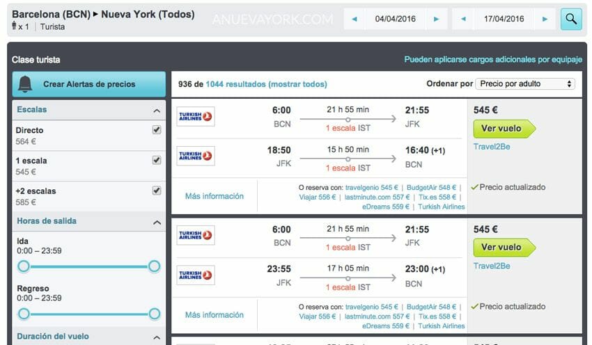 vuelos baratos new york