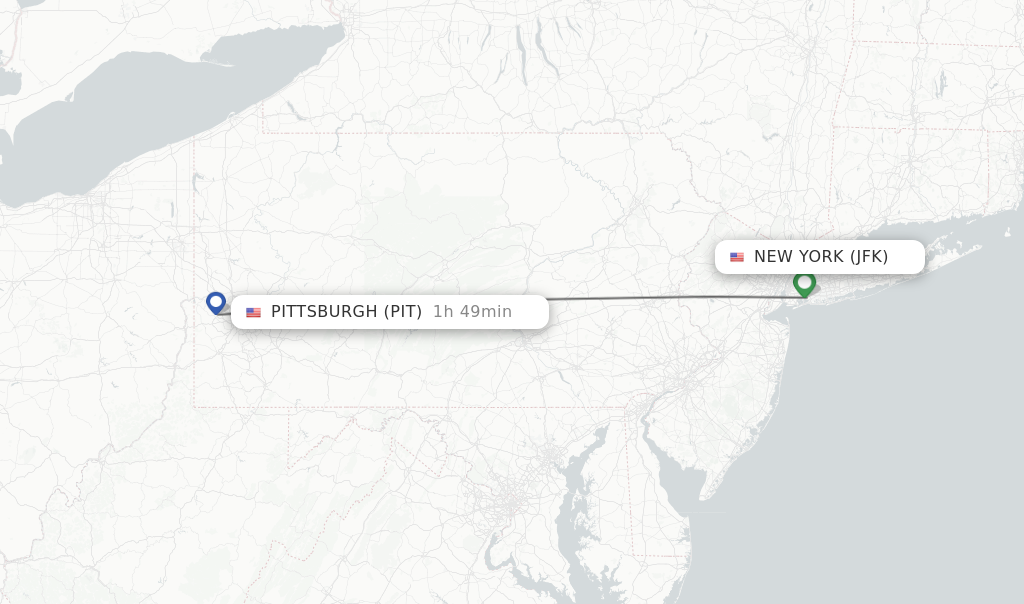 flights from nyc to pittsburgh