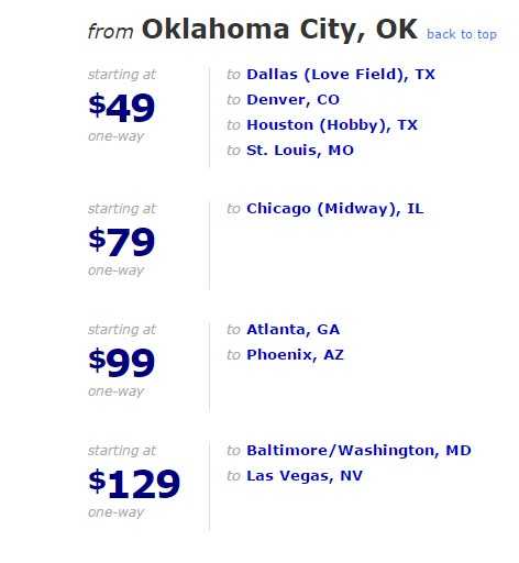 airline tickets oklahoma