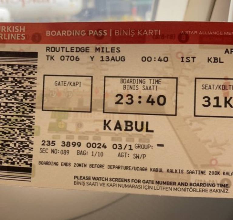 afghanistan plane tickets