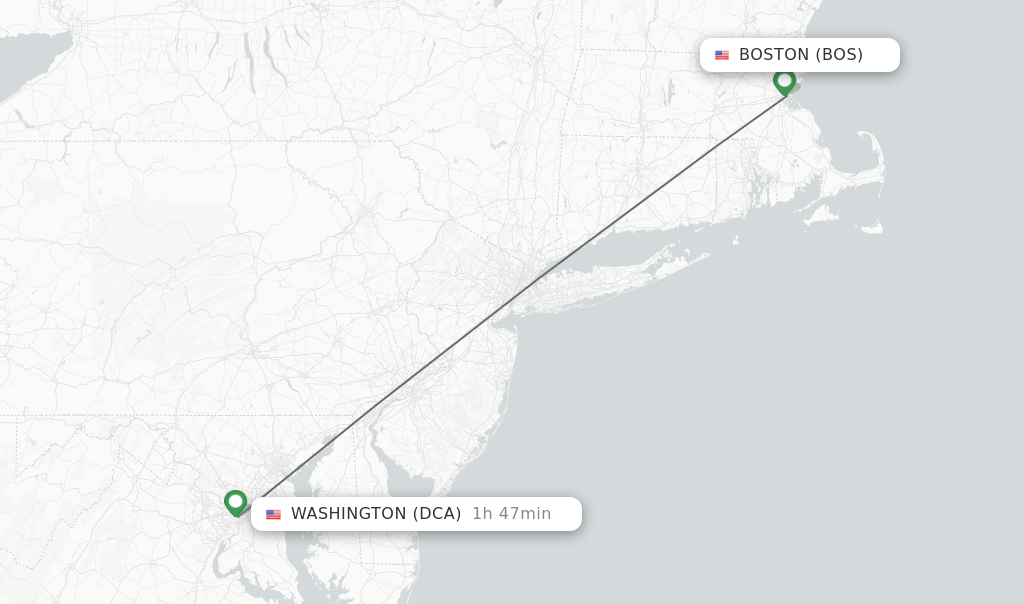 boston to reagan international
