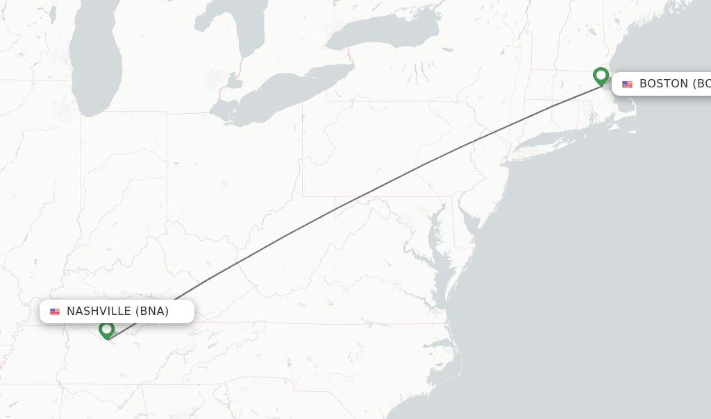 nashville to boston flights