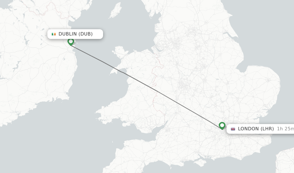 airlines to dublin from london