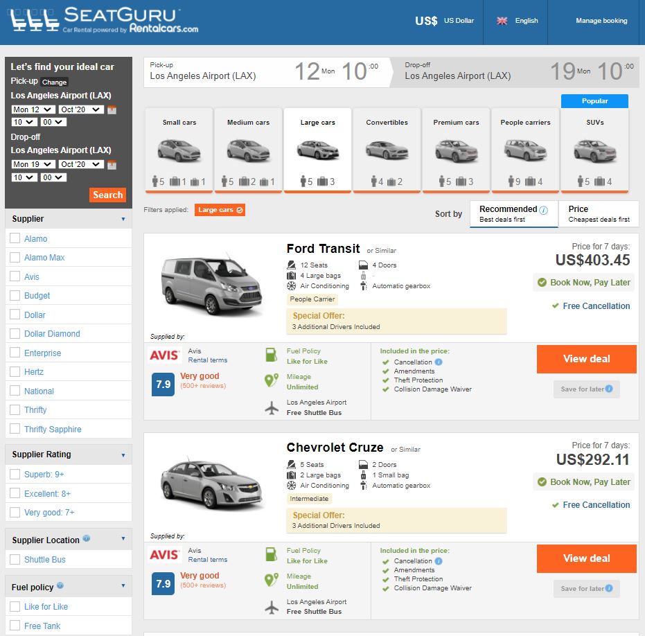 how much does it cost to rent a vehicle