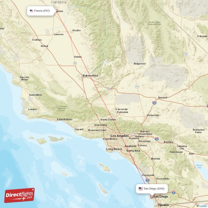 airfare from fresno to san diego