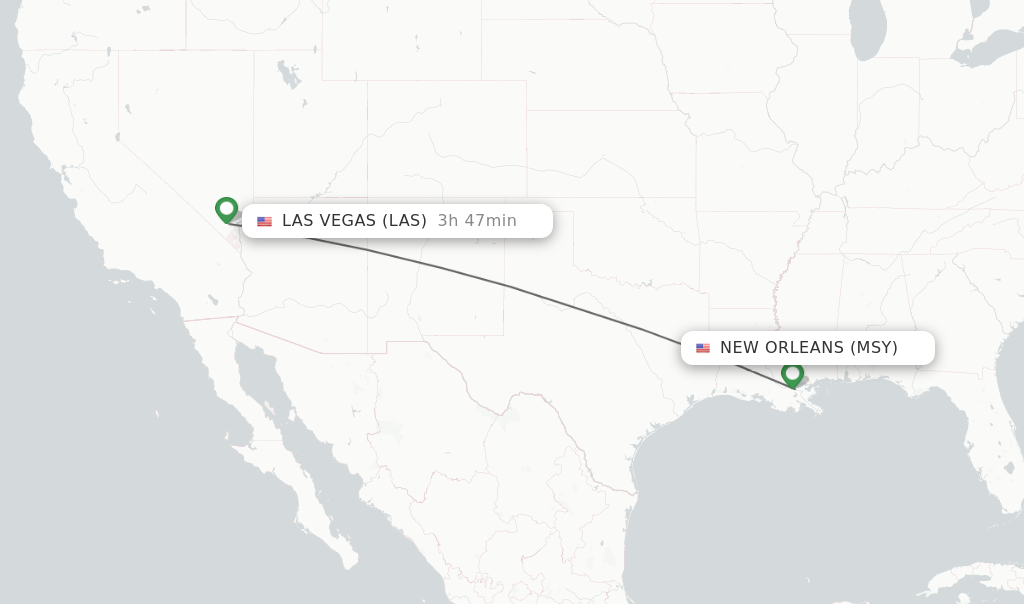 flights from new orleans to las vegas