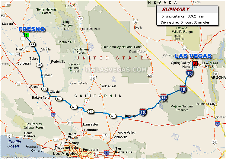 fresno to las vegas