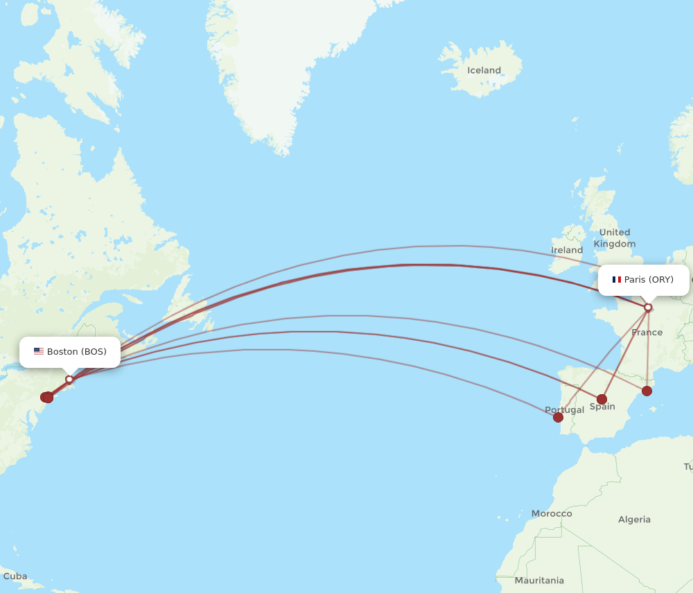 boston to paris