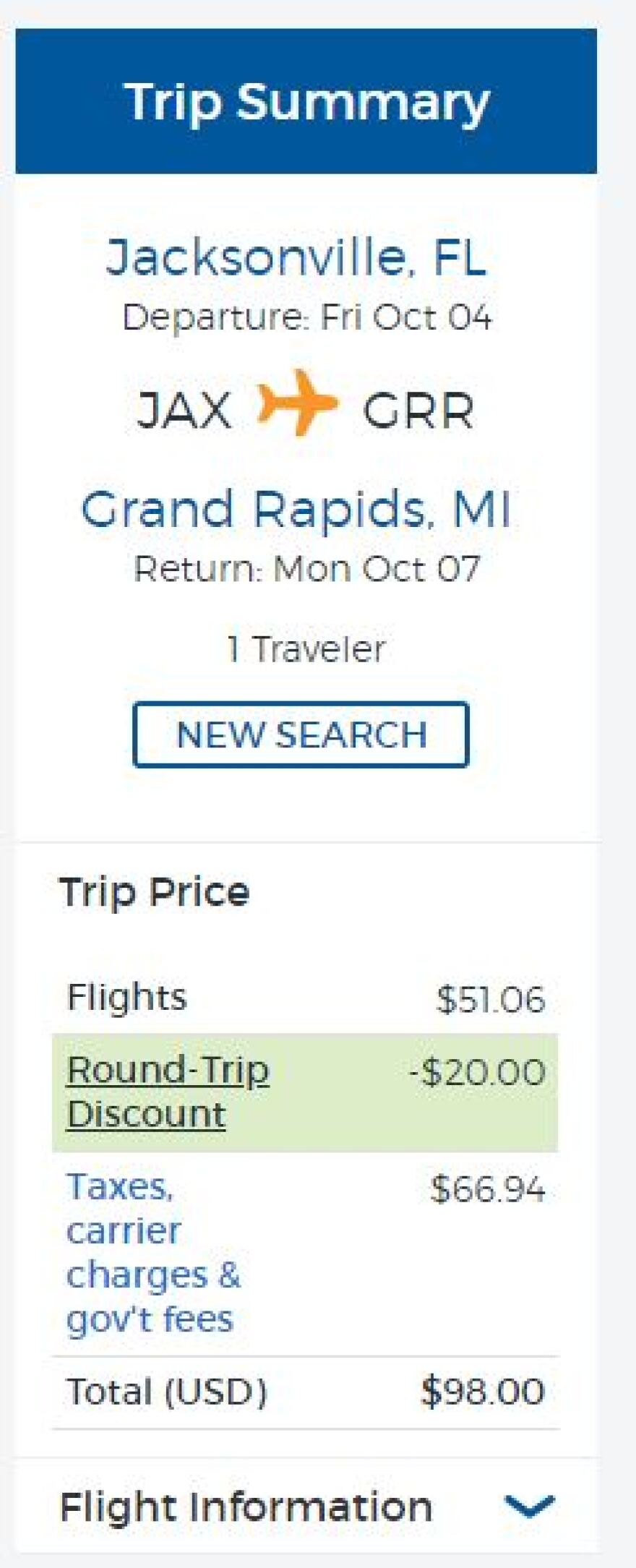 plane tickets from michigan to florida