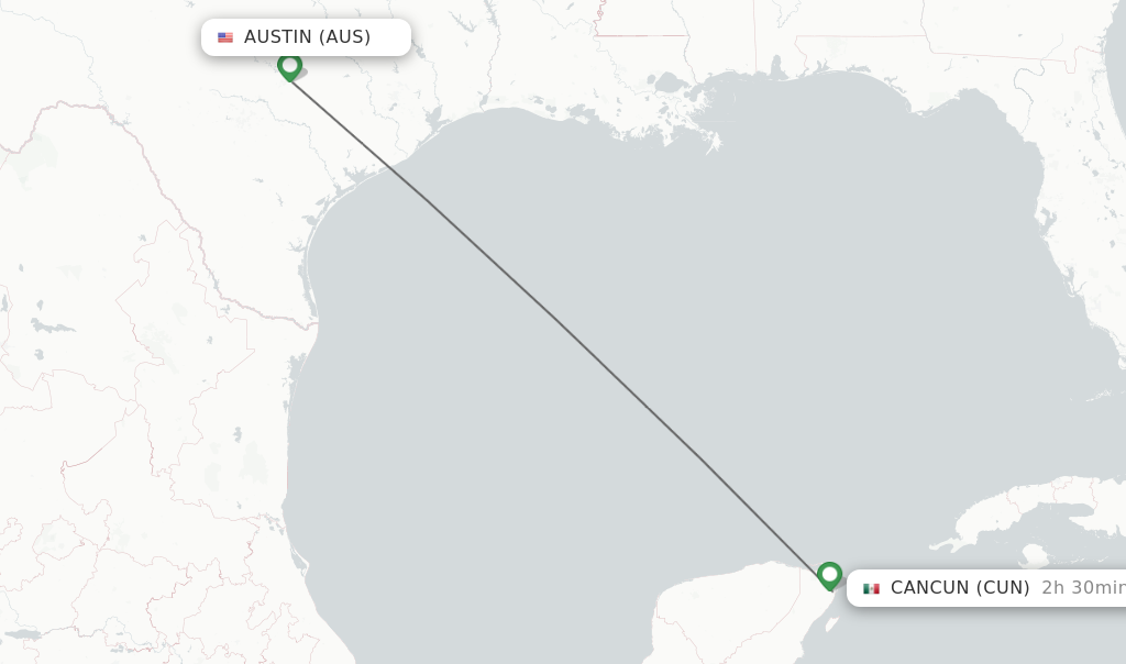 flights to cancun from austin texas