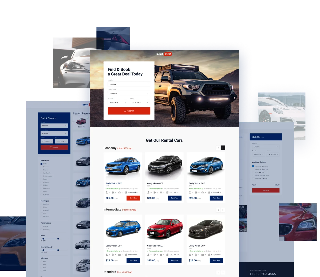 car rentals website