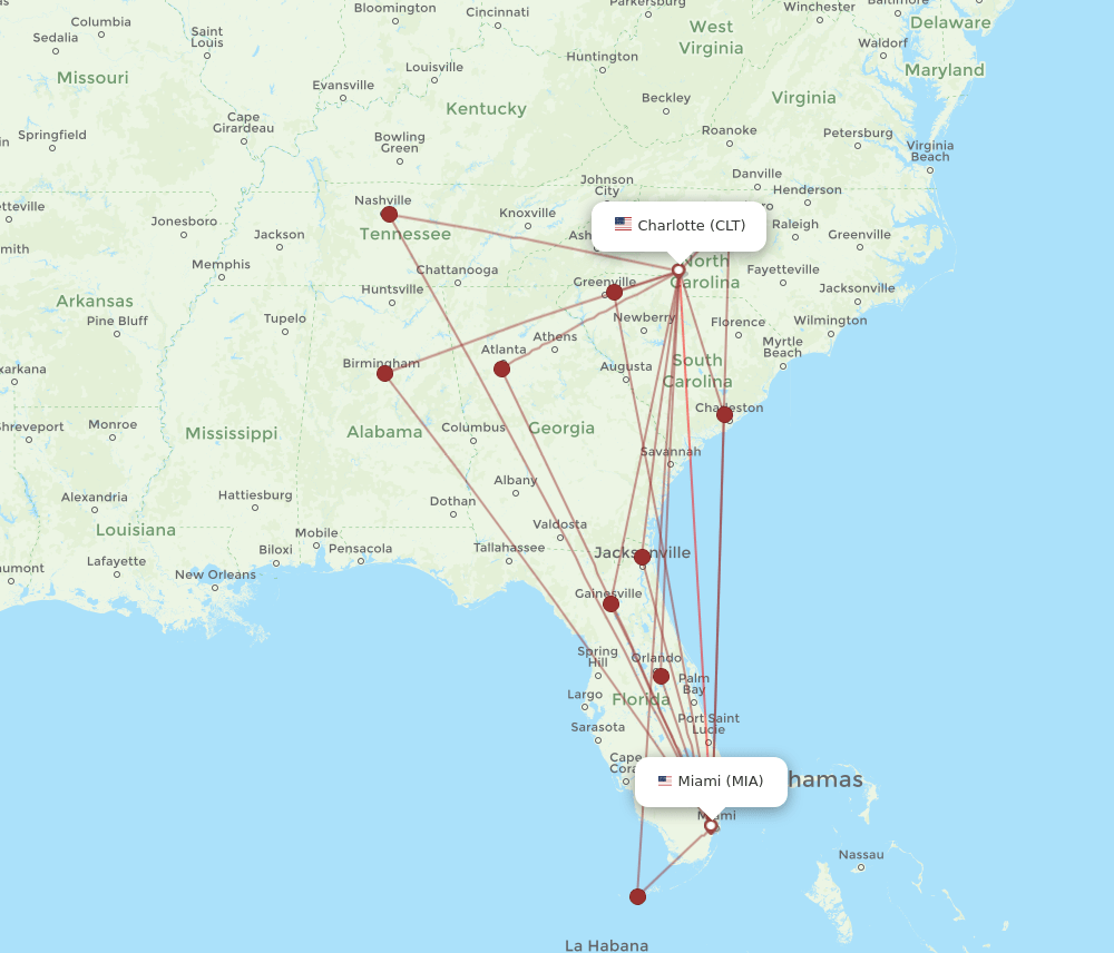 flights from charlotte to miami