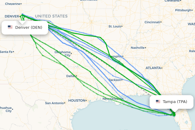 flights from tampa to denver