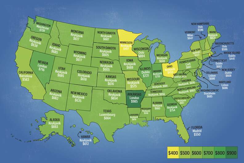 cheapest airfares to europe