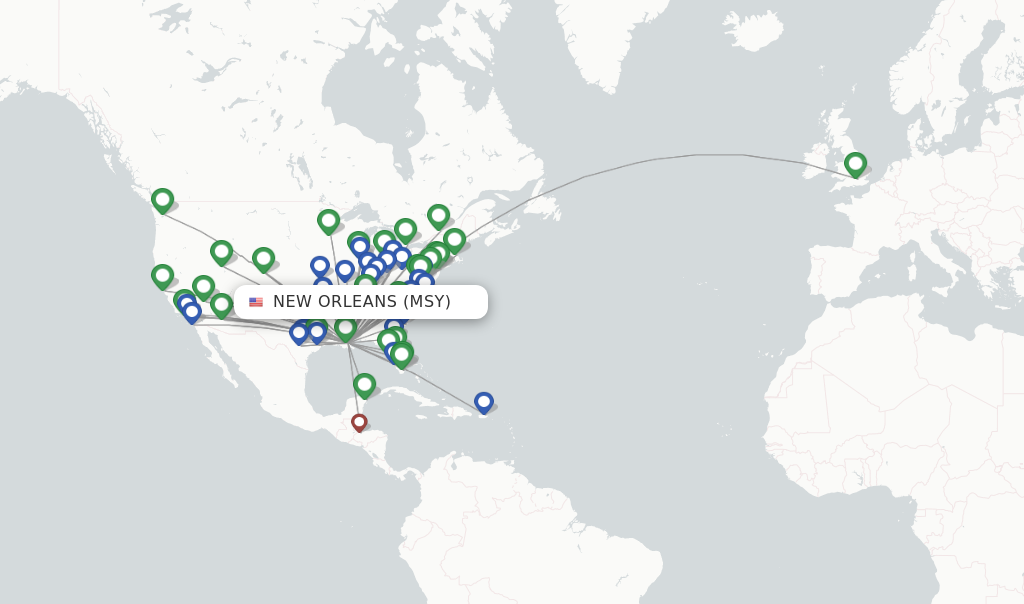 flights from new orleans to las vegas