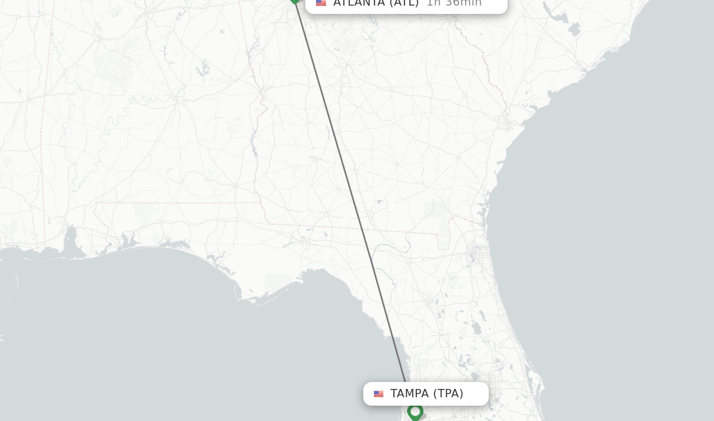 plane tickets from tampa to atlanta