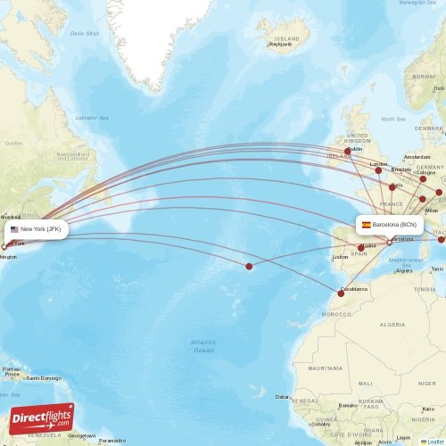 airfare from new york to barcelona