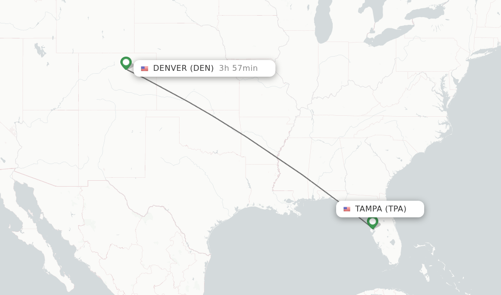 flights from tampa to denver