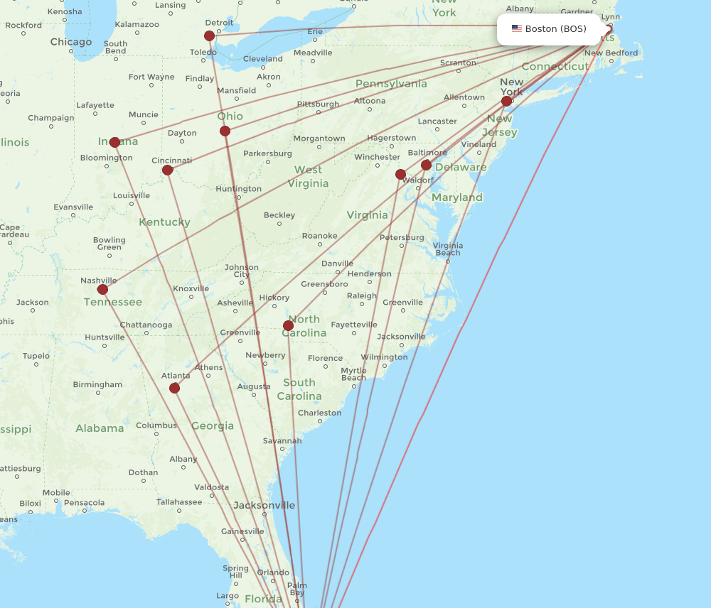 boston miami flights