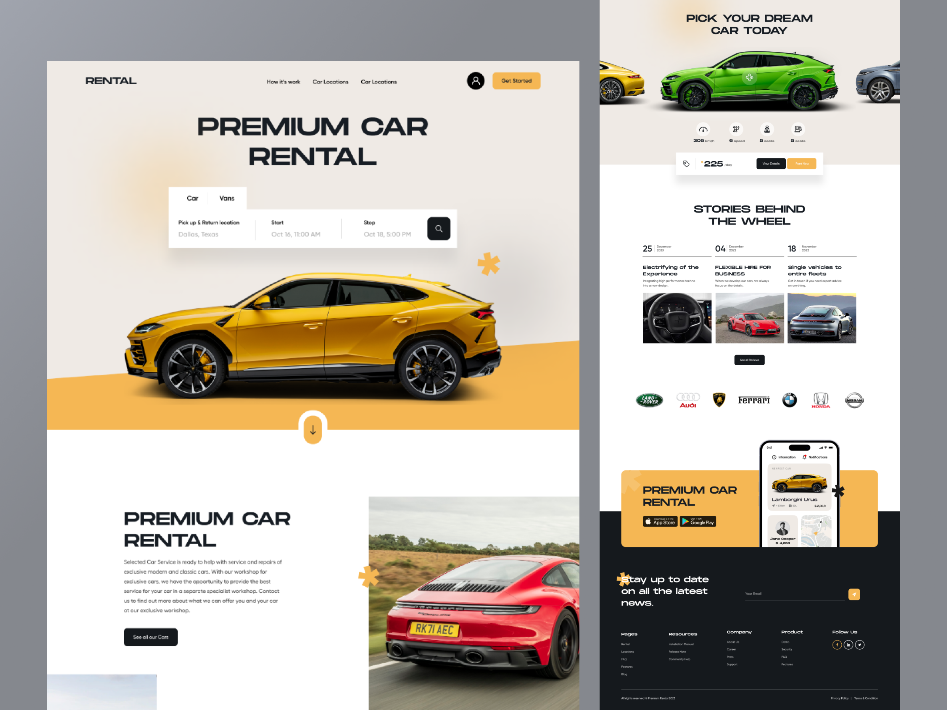 car rentals website