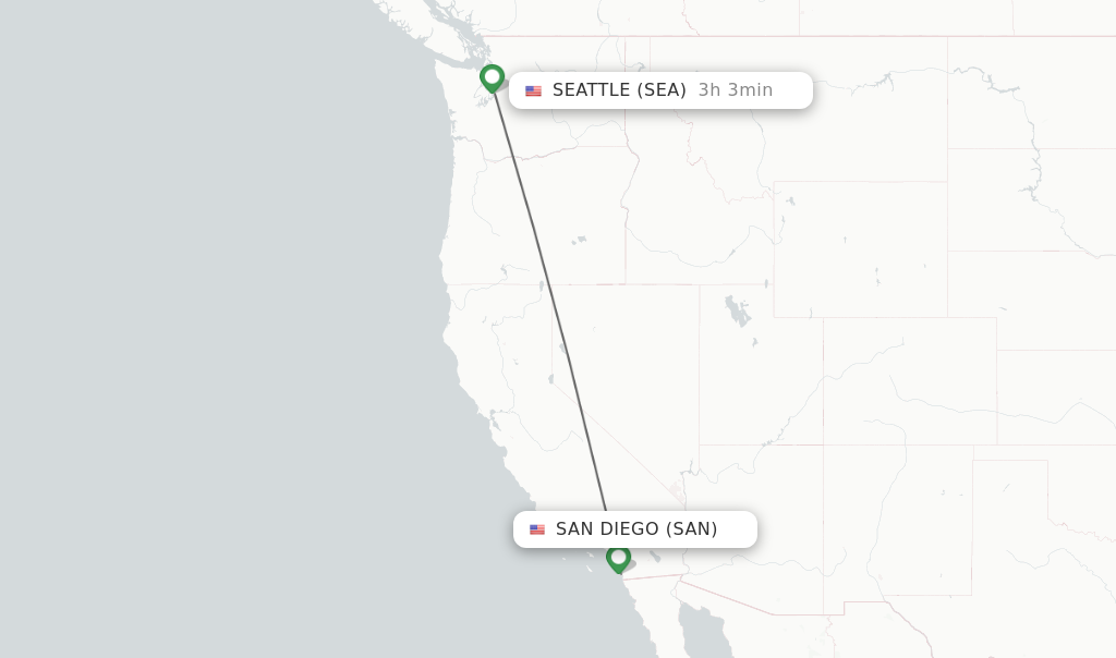 san diego to seattle flights