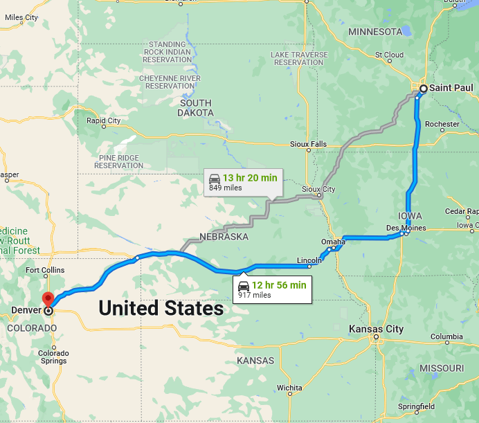 minnesota to colorado