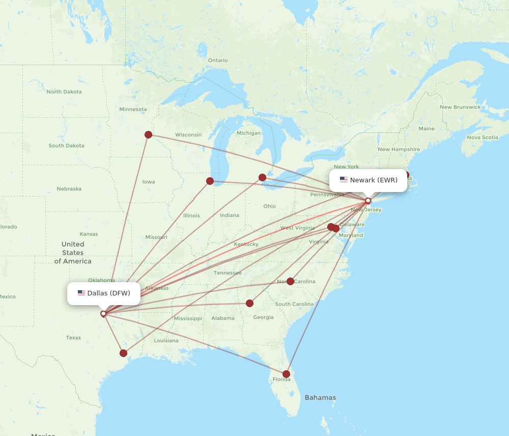 dfw to ewr