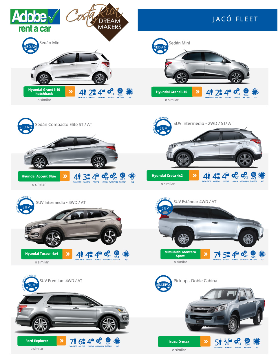 costa rica vehicle rentals