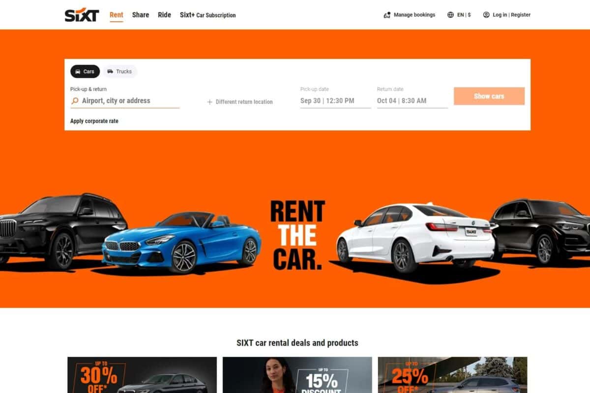 car hire sites