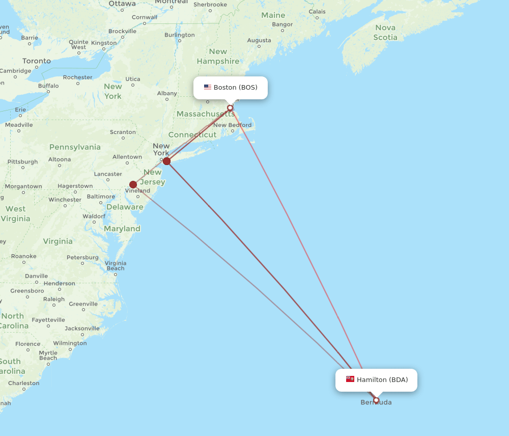 boston to bermuda flights